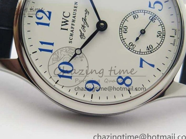 MIROTIME 0101 Portuguese Fa Jones IW544203 SS GSF 1:1 Best Edition White Dial On Leather Strap Trendsetting 7235